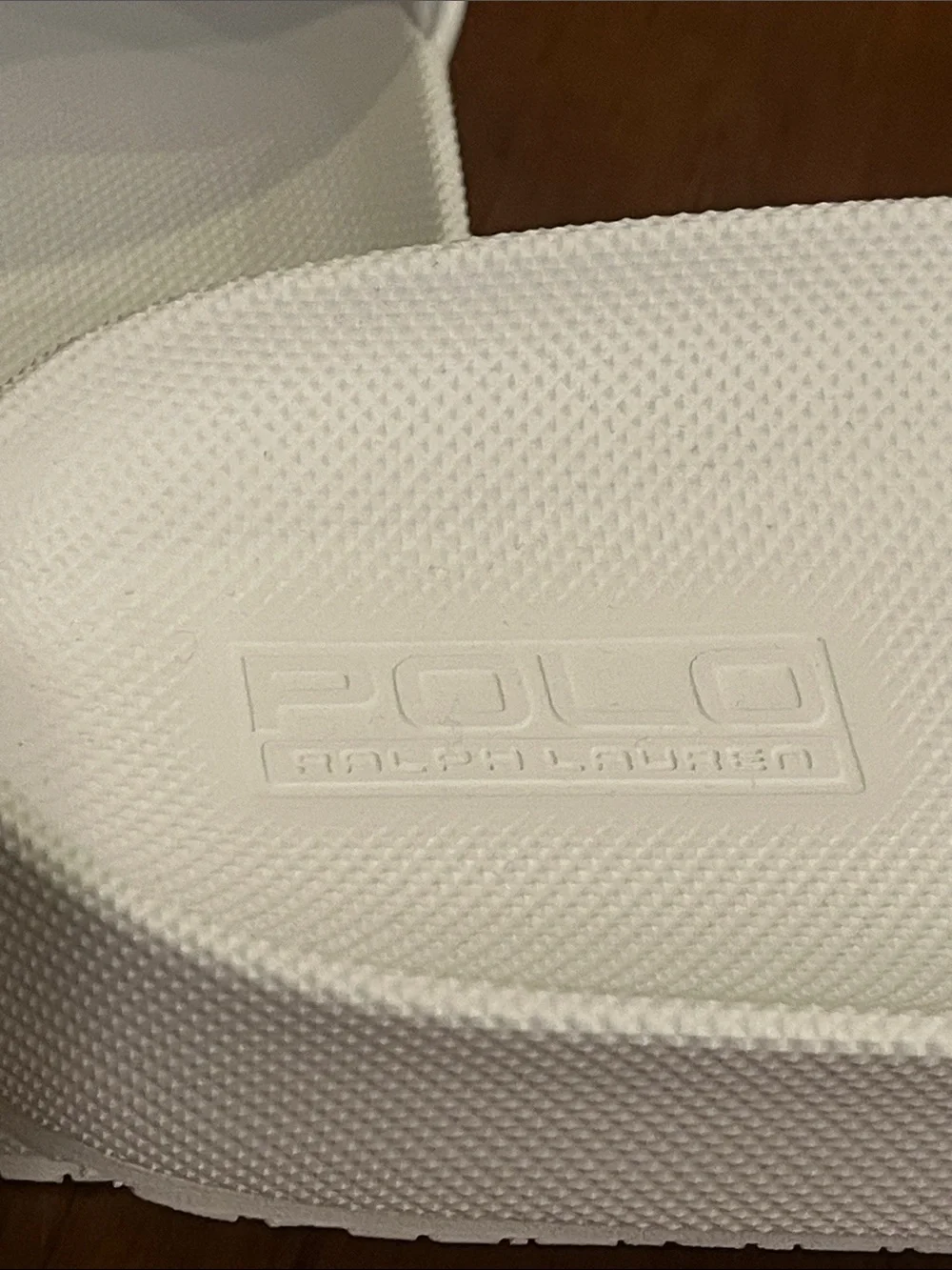 Polo Ralph Lauren Cayson Slides Sandals Shoes new white synthetic Men’s size 15